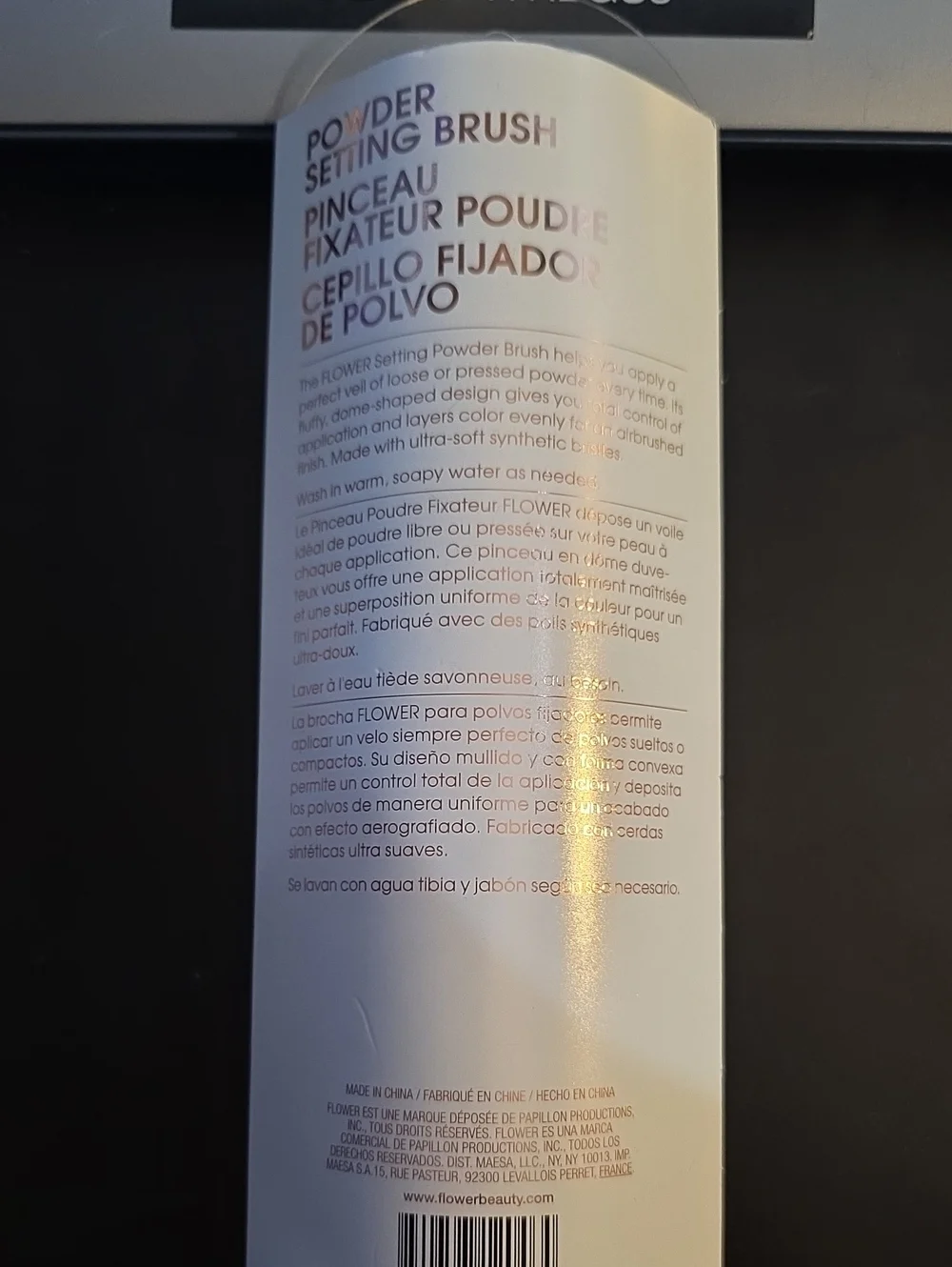 Flower powder setting